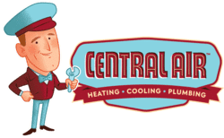 central heating, cooling & plumbing logo