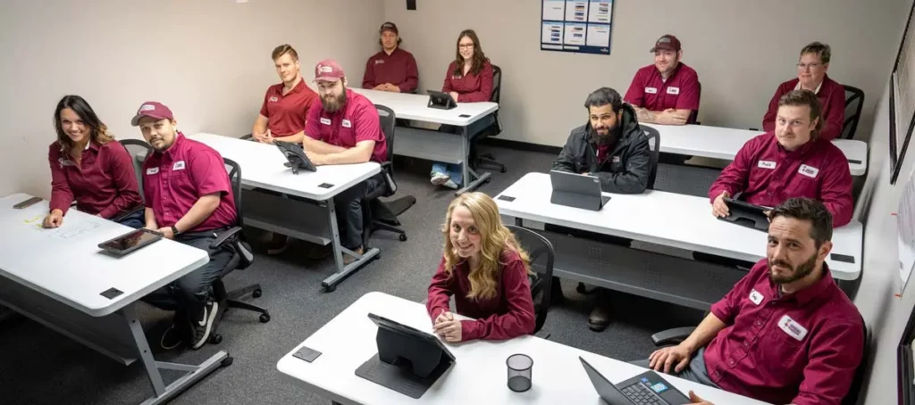 central air staff at training session